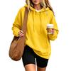 Damen Hoodie mit langen Ärmeln und Fronttasche, lässiger Pullover