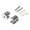 10Pcs Glass Shelf Support Clamp Brackets Clip Bathroom Mirror Tight Clip Holder Glass Brackets Flat Back Mount Holder