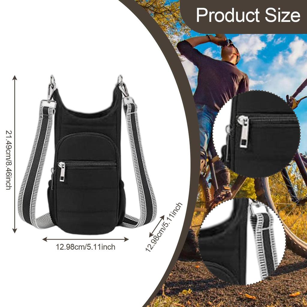 Water Bottle Holder with Strap Bag Shoulder Portable Stylish Crossbody for Climbing