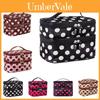 Large Capacity Dual Layer Cosmetic Bag Stylish Waterproof Makeup Organizer For Women