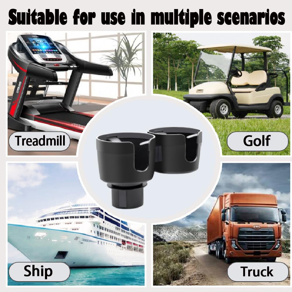Car Cup Holder Cup Holder Adjustable Base Cup Holder Insert for Cup Holder for Additional Car Cup for Hydro Car Accessories Expander, 2-in-1 Expander,