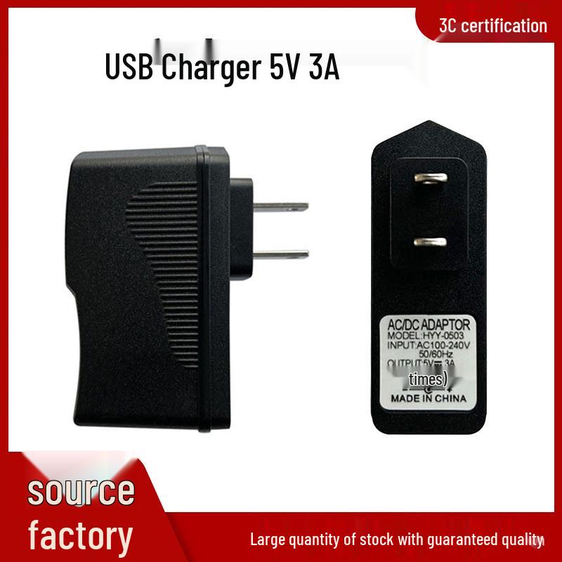 UK/US 5V 3A USB Power Adapter for Plant Light Monitor