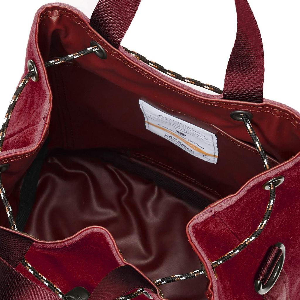 Suede Drawstring Bag Shoulder Bag WATER PROOF SUEDE DRAW STRING BAG WINE [Assobu]