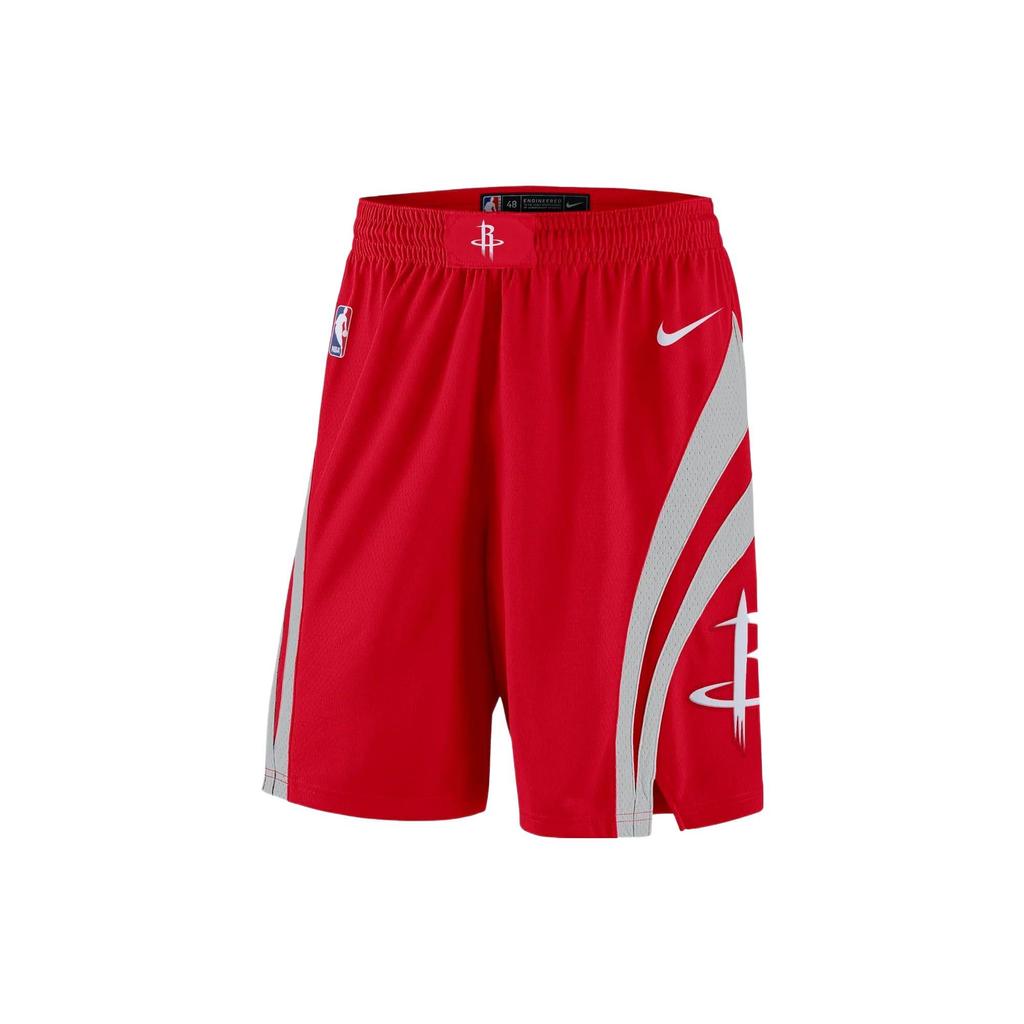 Nike NBA Sports Basketball Shorts SW Fan Edition Houston Rockets Men Shorts Red 866813-657