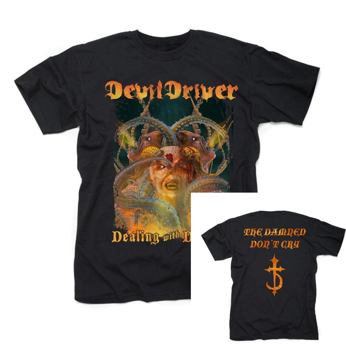 DevilDriver Dead Don t Cry Band T-Shirt 100% Cotton Graphic Tee Men Women Summer Streetwear Top S разноцветный