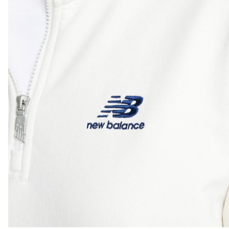 New Balance Half Club New Balance New Balance Common Team Stacked Brushed Half Zip Up