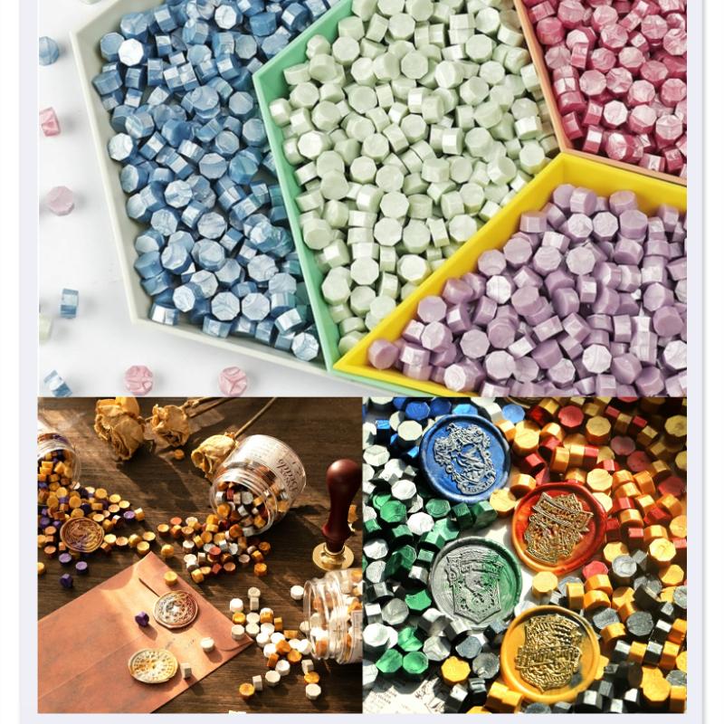 100 Pcs Ber Bag Sealing Wax for Stamp Scrapbook Decoraion DIY Craft Stamp Decotaion Invitation Card Wax Particles custom logo