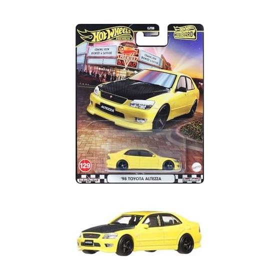 Hot Wheels Boulevard  98 Toyota Altezza Игрушечная машинка Мини-машина для возраста от 3 лет Желтая JBL23