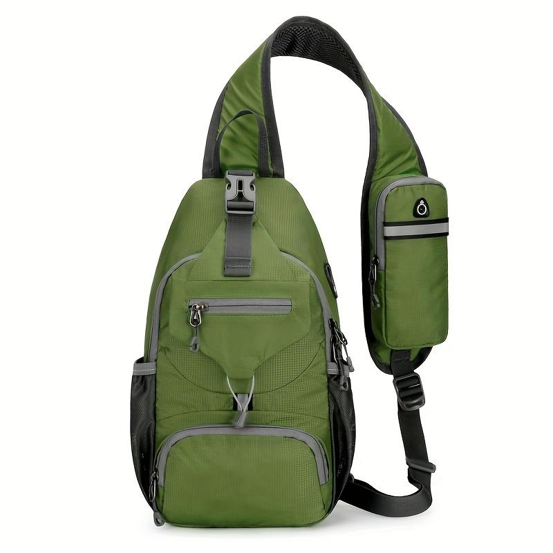 1pc Lightweight Outdoor Multifunctional Chest Bag with Shoulder Strap for Travel, Mountaineering, and Hiking Crossbody Bags