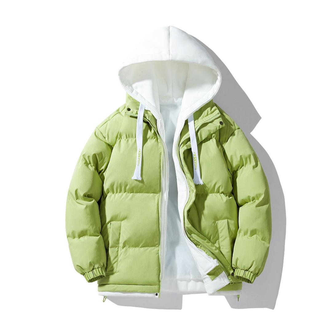 Мужская хлопковая одежда с капюшоном на осень и зиму больших размеров — фото 5