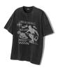 TRILLION Skateboard Pigment Graphic Short Sleeve T-Shirt (Charcoal)