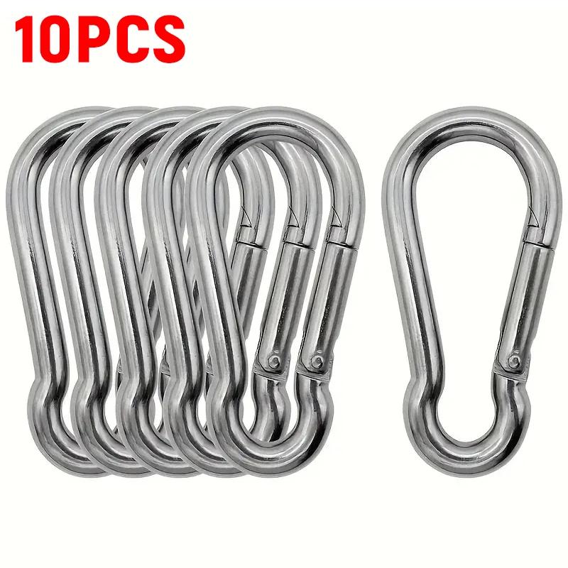 1-100pcs Mini Carabiner Keychain Alluminum Alloy D-ring Buckle Spring Carabiner Snap Hook Clip Keychains Outdoor Camping Tool