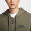Nike Solid Logo Zip-Up Hoodie Men Hoodies Olive-Green HJ3898-222
