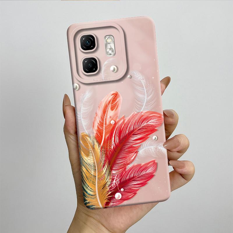 For Infinix Hot 50i Case Hot50i X6531 Soft Silicone TPU Painted Phone Coque Cartoon Printed Shockproof Protective Fundas Cover