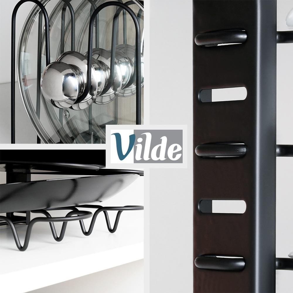 Kitchen Rack Organizer Shelf For Pots, Pans, Lids, Plates