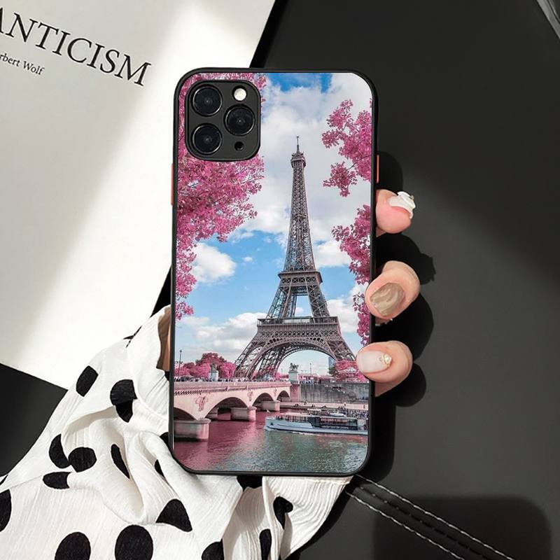 Romantische Paris Eiffelturm Telefon Fall für iPhone 11 12 13 mini pro XS MAX 8 7 6 6S Plus X 5S SE 2020 XR fall