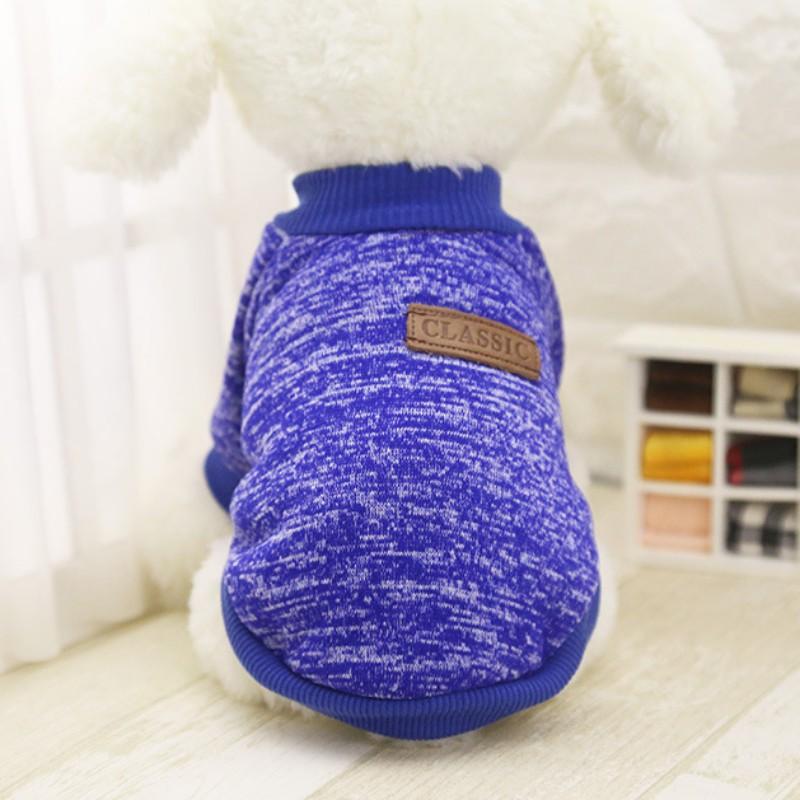 Soft and Stretchy Sweater Dog Hoodie Classic Fleece Apparel Pullover Sweatshirt Home Wear for Small Dogs Cats Puppy Kitten