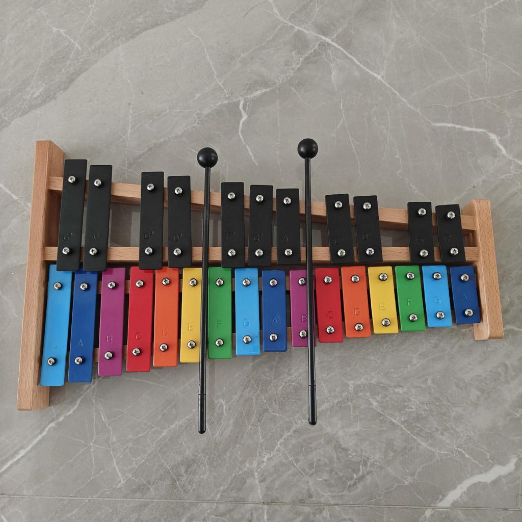 27-Note Steel Glockenspiel Xylophone: Perfect for Beginners, Christmas Gifts, and Early Childhood Education.