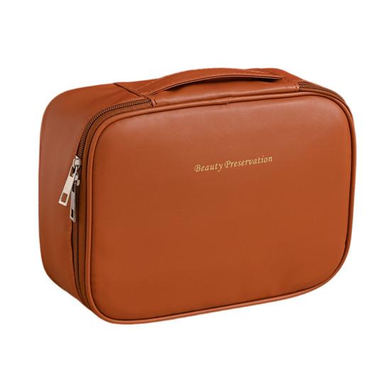 Large Capacity Cosmetic Bag Makeup Case with Top Handle Adjustable Divider Travel Makeup Organizer