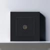 Black Wall Switch EU RU Vintage Flame Retardant Panel 1 Gang 1 Way Wall Rocker Switch On/Off 16A AC 250V Russian Socket