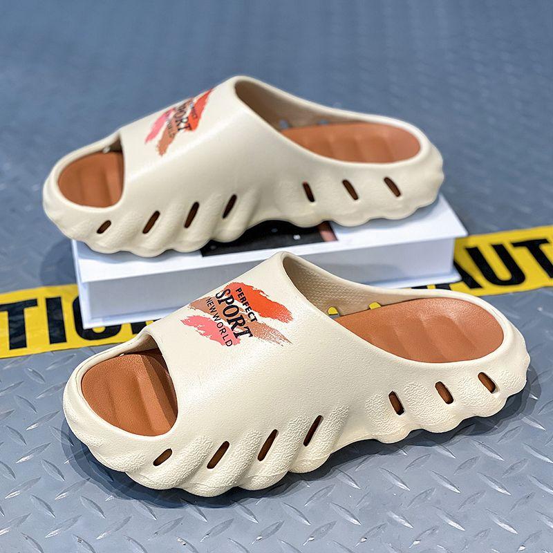 Men's Slippers Summer Soft Sole Non-Slip Thick Sole Durable Beach Sandals Casual