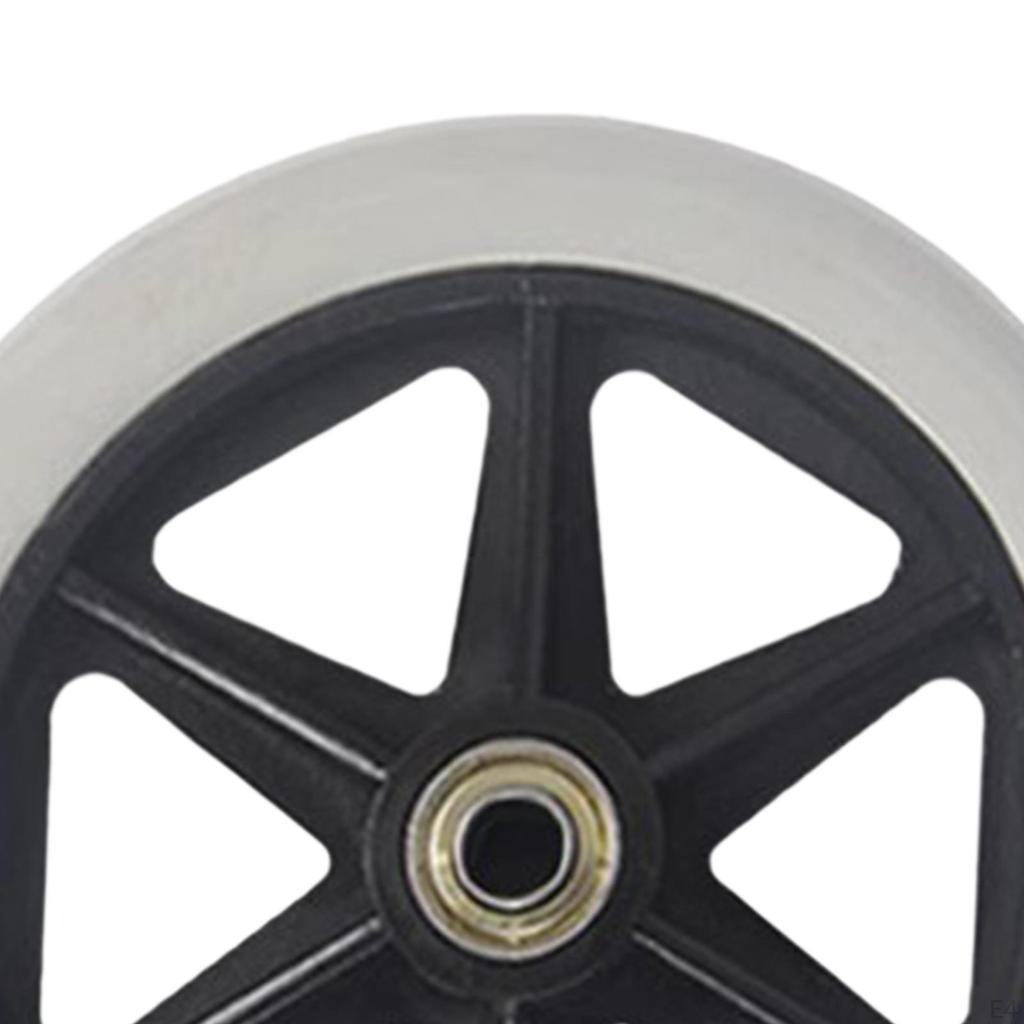 2x Rueda de Silla de Ruedas Delantera Reemplazo Suave de Alta Resistencia para Andadores