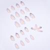 Light Purple Full-Diamond Ballet Nail Art Stickers - Removable False Nails