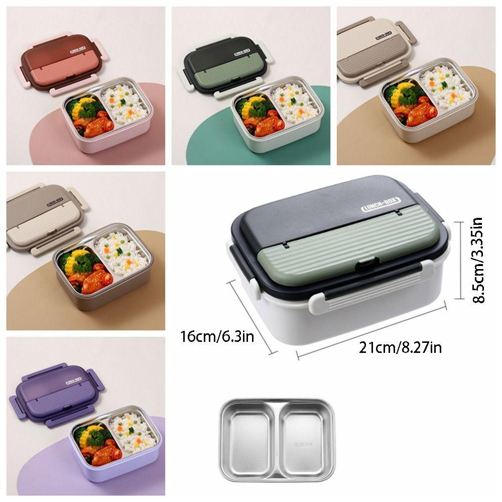 Insulated Stainless Steel Lunch Box Portable Food Storage Box Sealed Container  for Picnic Travel
