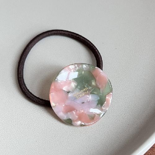 Korean Curved Acetate Hair Rope High-end Sense of Tying Hair Rubber Band Head Rope Hair Accessories Ponytail Fashion and Simple Women