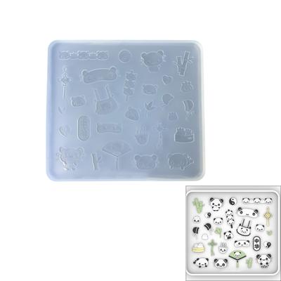 Practical Silicone Mold Panda Shaped Accessories Mould Unique Epoxy Resin Jewelry Making Molds for Crafting Enthusiasts