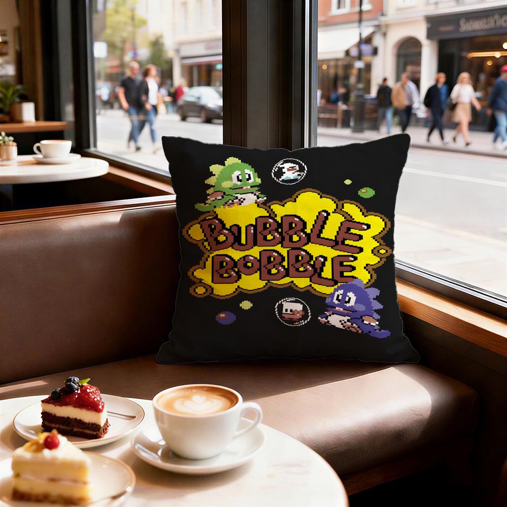Game Bubble Bobble Cushion Cover Decorative Cushions Covers Cover Sofa x Pillow Piece x x Pillowcase