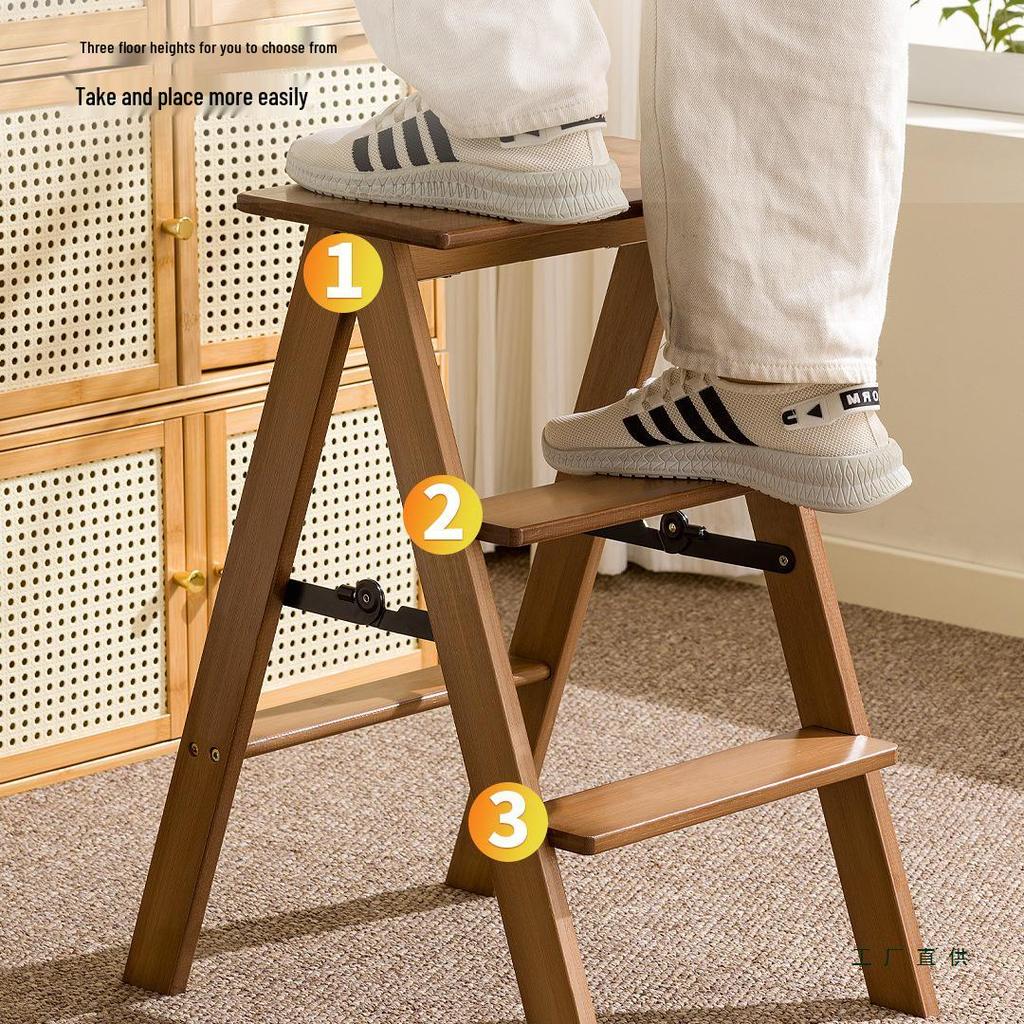 Thickened, Widened Folding Step Stool: A-Frame Ladder & Lightweight Dual-Use Climbing Aid