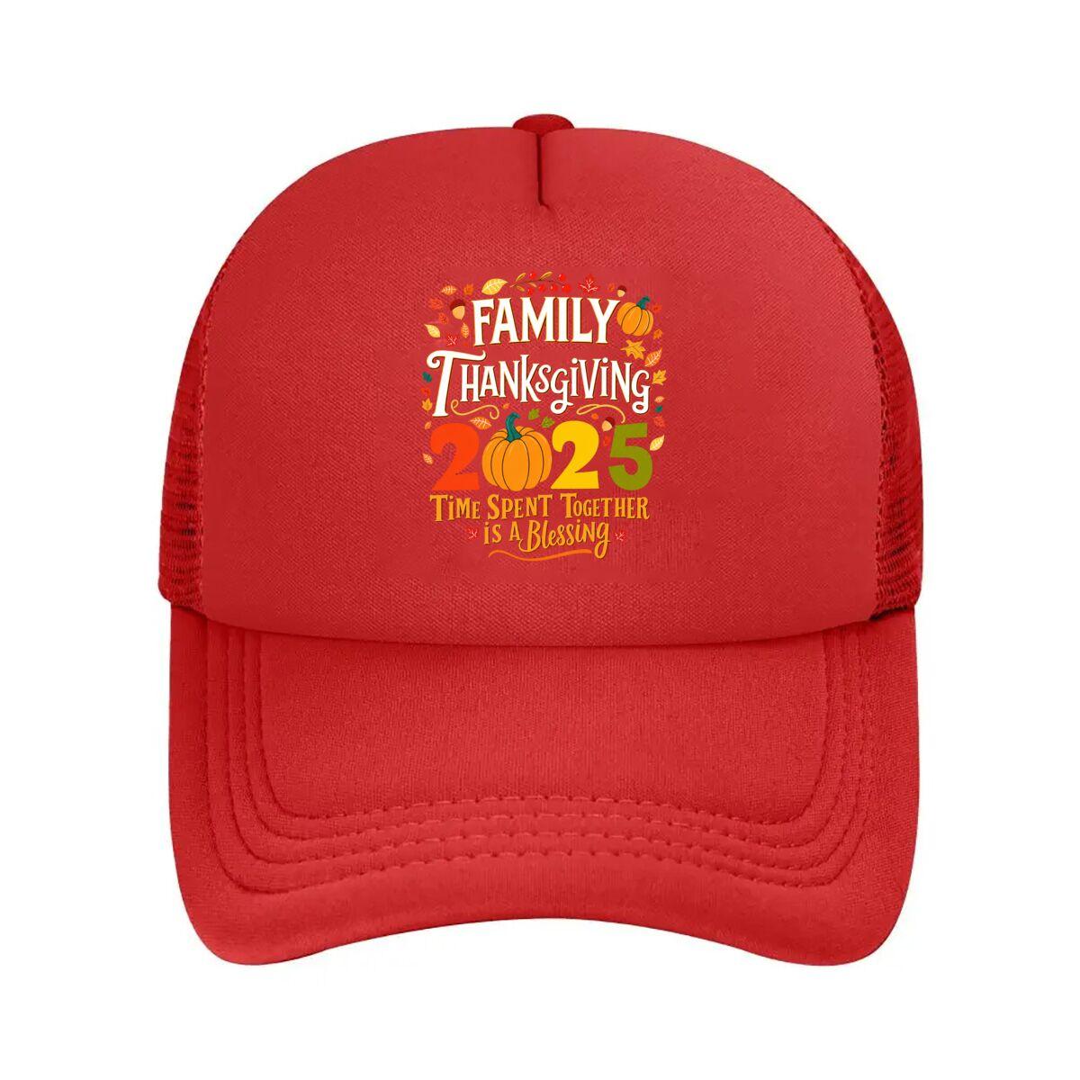 Family Thanksgiving Mesh Baseball Cap Hip Hop Adjustable