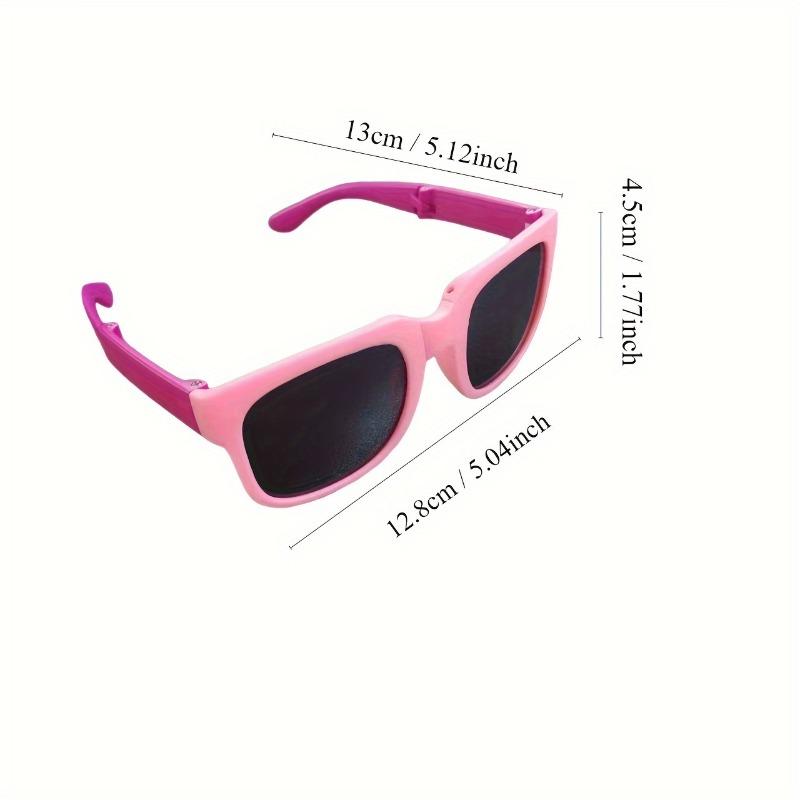 Spring and Summer Sun Shading Children's Folding Decorative Glasses Candy Colored Glasses Sunglasses