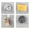 1/2Pcs Sponge Holder For Kitchen Sink,No Punching Sponge Holder, Wall Mount Sponge Rack, Stainless Steel Sink Drain Rack