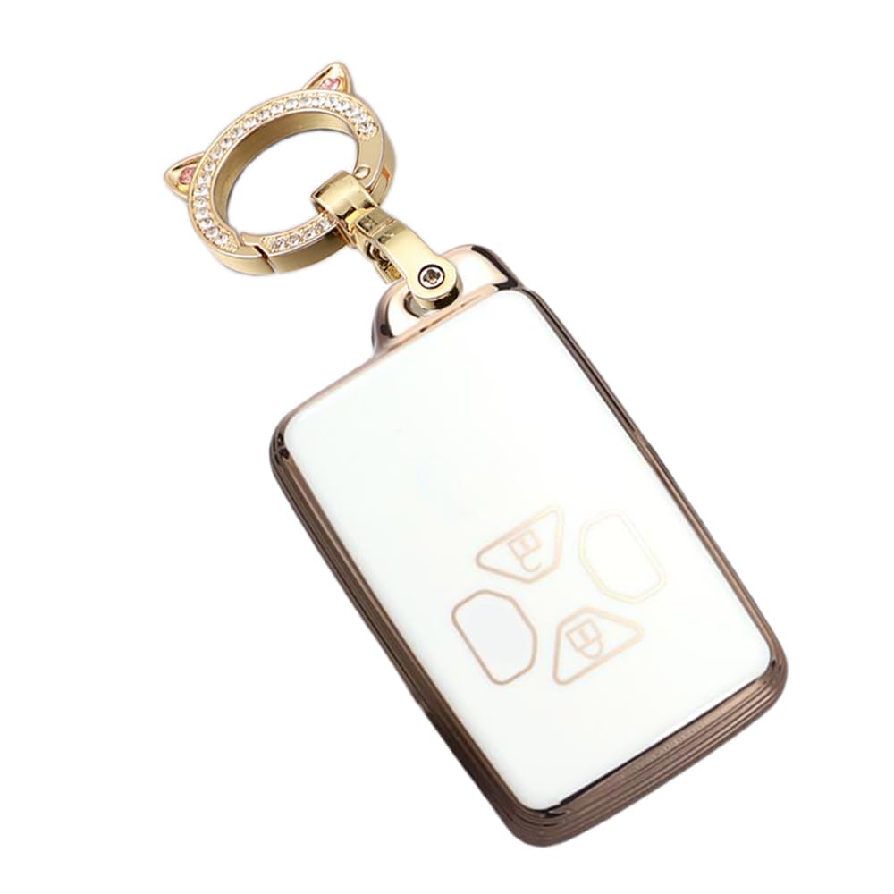 Smart Key Case for Toyota Key Holder Key Cover Key Compatible with car genuine key case белый