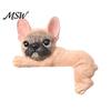 Frenchie Wall Art Decal 3D French Bulldog Resin Light Switch Cover, Cute Cartoon Dog Socket Creative Ornament Decor, Self-Adhesive Animal Plate