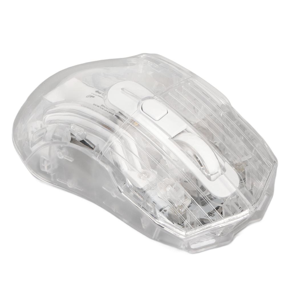 Gaming Mouse 2.4G Wireless   Wired USB Transparent 3 Mode 5   DPI Quiet RGB Game Mouse for PC Tablet