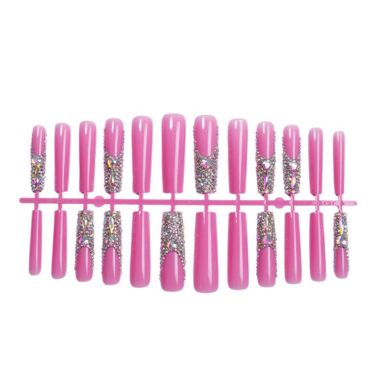 

Стразы Сверхдлинные Накладные Ногти Ручной Работы - Стиль Острой Девушки