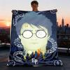 1 peça Cobertor de Flanela Harry Potter para Exterior para Meninas Macio, Leve, Perfeito para Acampamento e Presentear, Digital