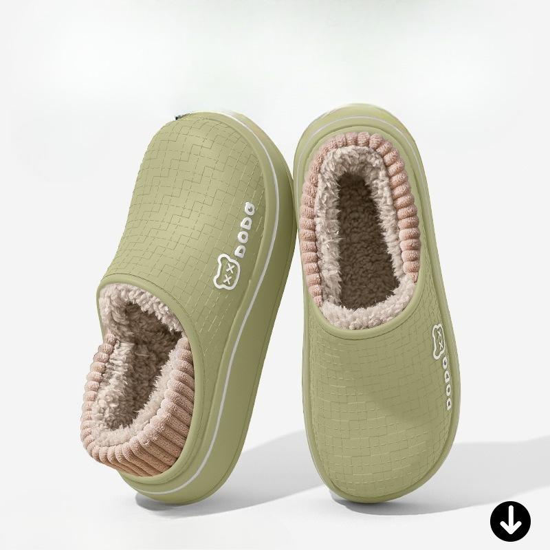 

Водонепроницаемый Хлопок для Дома с Флисовой Изоляцией Сумки и Верхняя Одежда Обувь Fits 37-38 зелёный