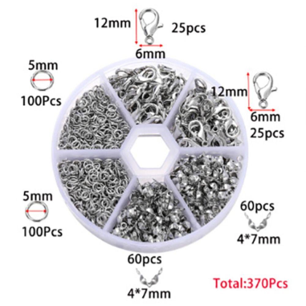 370/570PCS Gold Silver Loop Closure Metal Lobster Clasp High Quality Necklace Connection