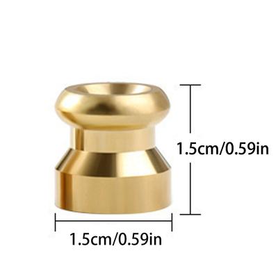 1pc Bow and Coffee Wax Seal Stamp 1.5cm Mini Laser Engraving Brass Head Beautifully Crafted Wax Stamp Suitable For Envelope Post