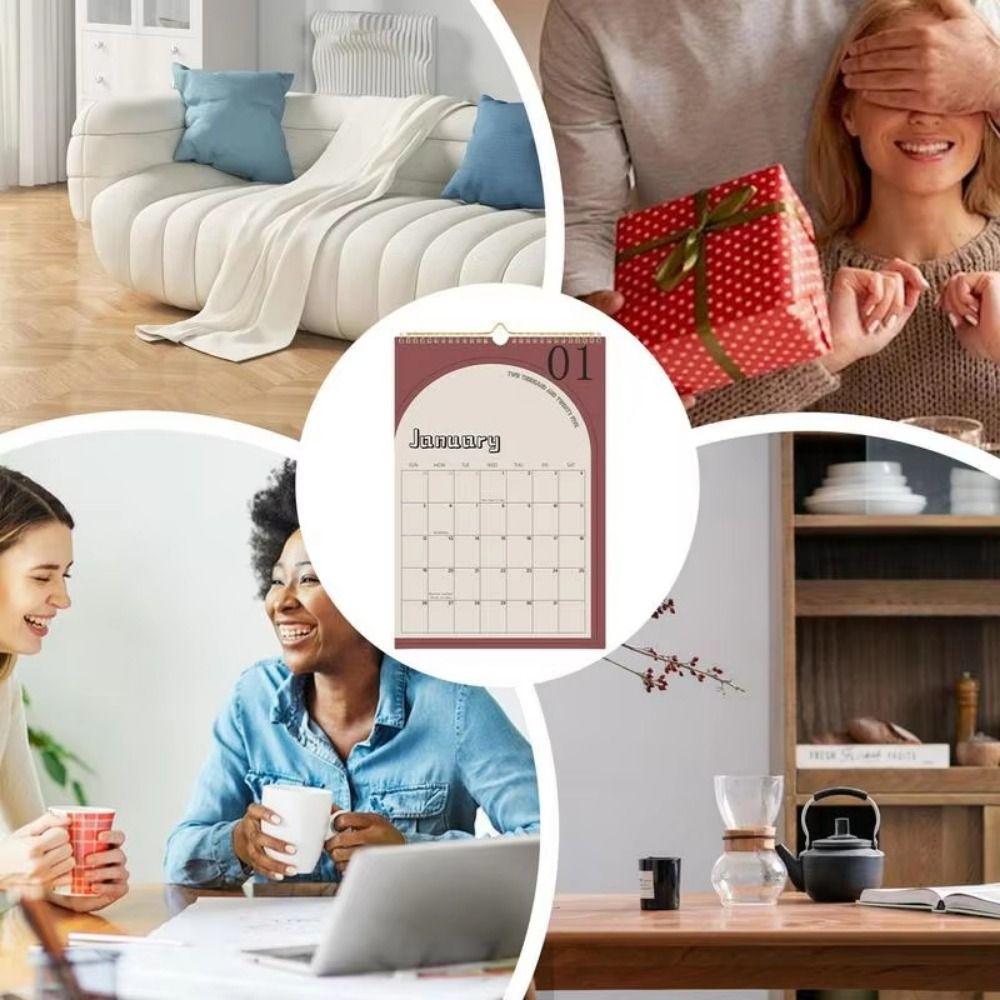 English Monthly Wall Calendar 18 Months Calendar Planner  Home Decoration