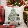 Deer and Christmas Tree Pillow CoversSuitable for sofa car bedroom decorative cushion cover pillow cover