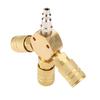 Quick Coupling Air Gas Pneumatic T Shape Three Way Tee Connector for Tube Pipe