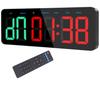 Sporttimer, Intervalltimer mit großem Bildschirm und Fernbedienung, Großes Display, Uhrfunktion/Taktfunktion/Stoppuhr, USB-betrieben, Wandmontierbar, Bui