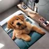 Golden Retriever Puppy Design suitable as a non-slip mat for the living room or bedroom sofa