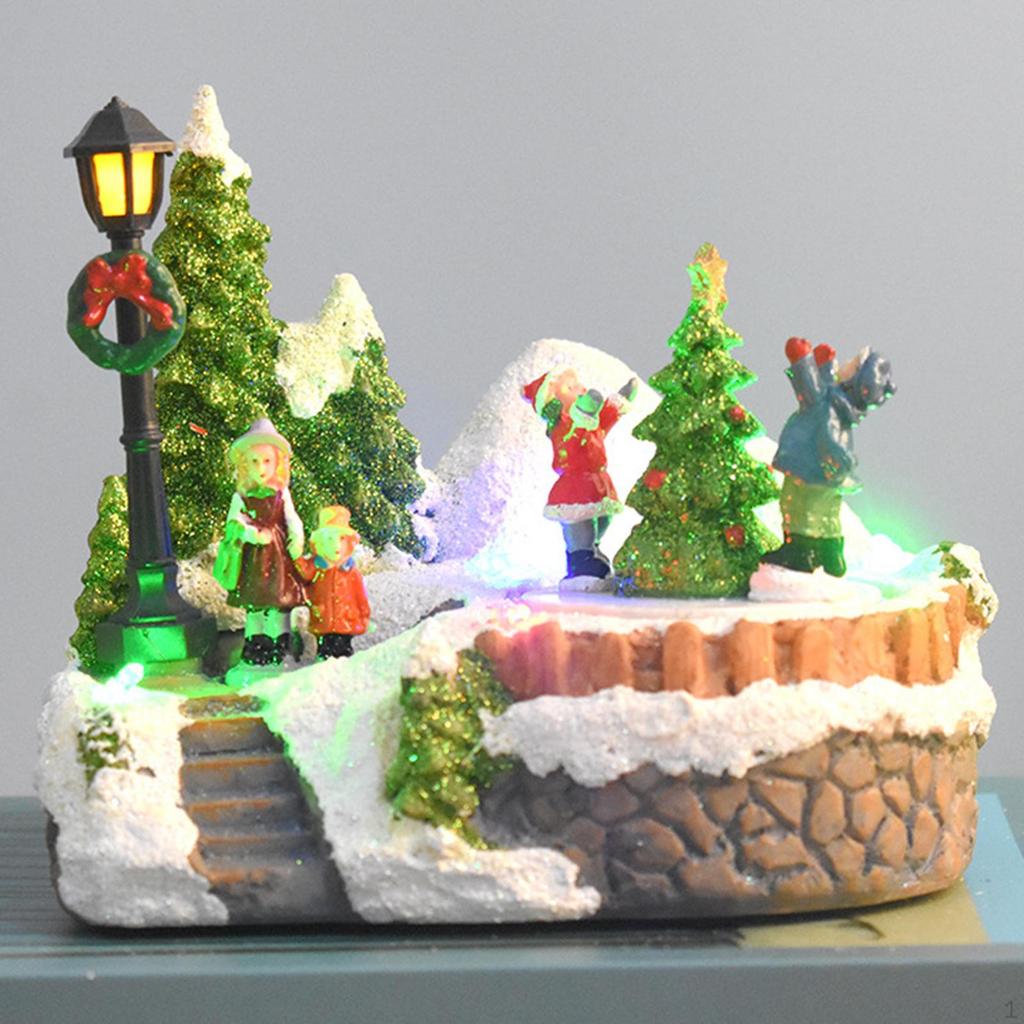 Music Box Christmas Gift Desktop Ornaments Home Decoration Gifts for Children Year