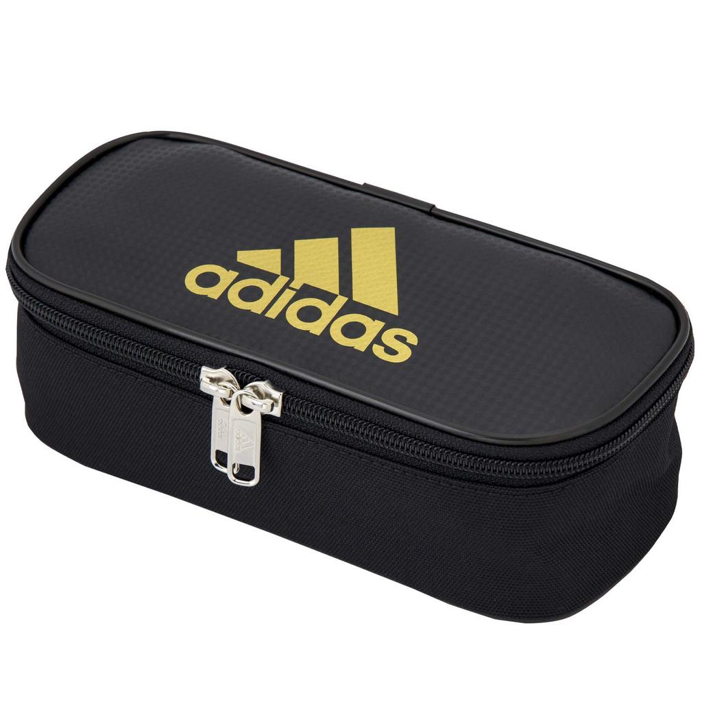 Mitsubishi Pencil Adidas Pencil Case AI06 Black and Gold Enamel and Cloth Box Type PT1503AI06B25